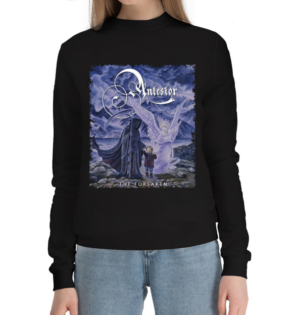 Женский хлопковый свитшот с изображением Antestor цвета Черный