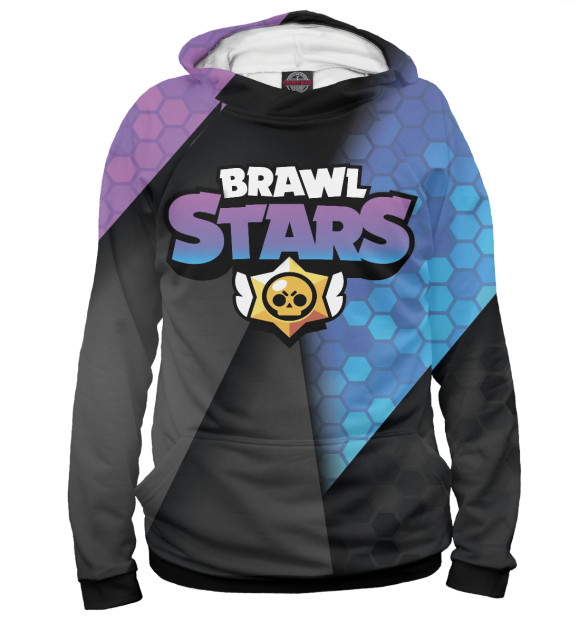 Женское худи с изображением Brawl Stars цвета Белый