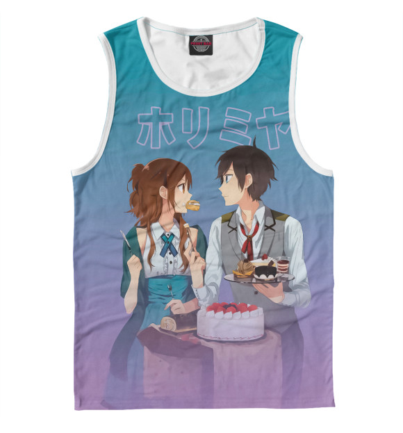 Мужская майка с притом Хоримия цвета Белый Мужская майка с изображением Хоримия цвета Белый