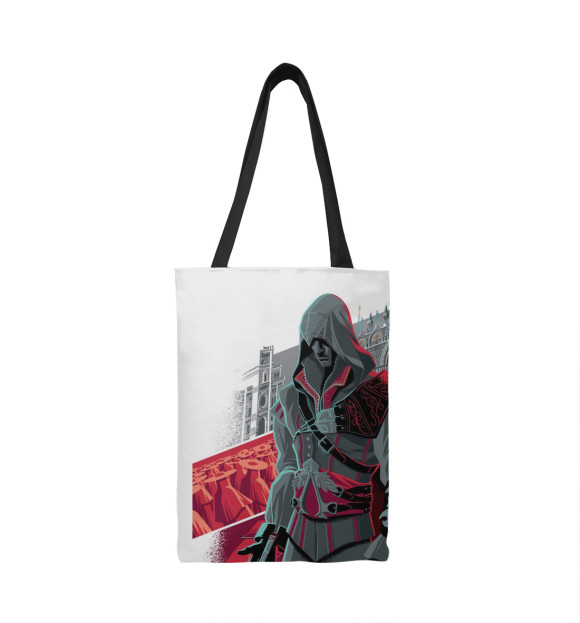 Сумка-шоппер с изображением Assassin's Creed — Эцио Аудиторе цвета 
