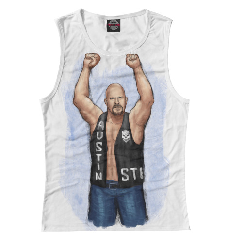 

Майки Print Bar, Белый, WWE: Стив Остин