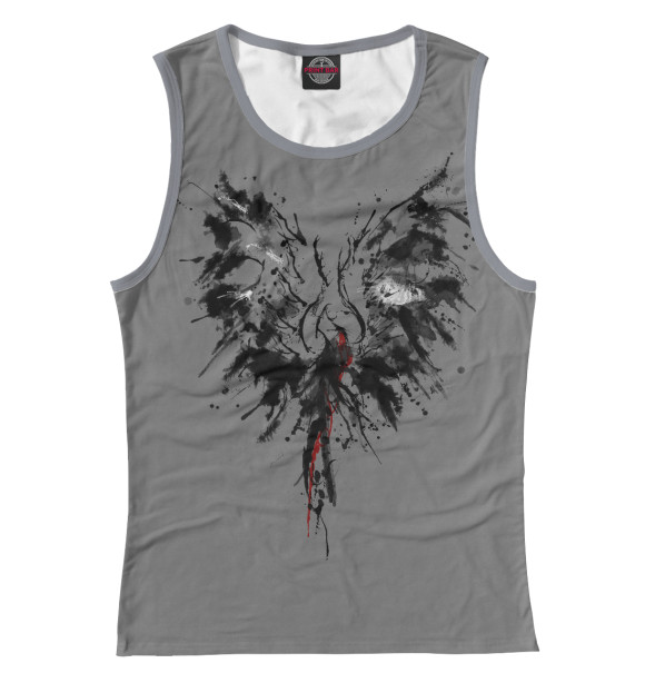 Майка для девочки с изображением Феникс цвета Белый