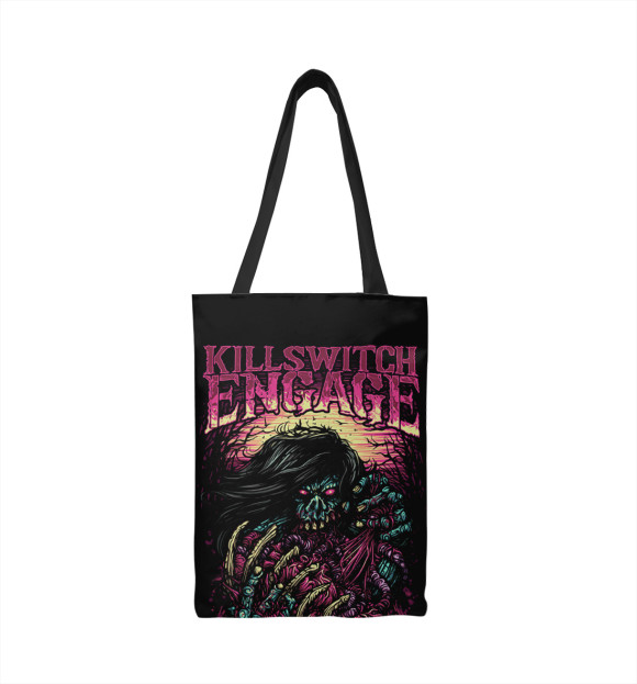 Сумка-шоппер с изображением Killswitch Engage цвета 