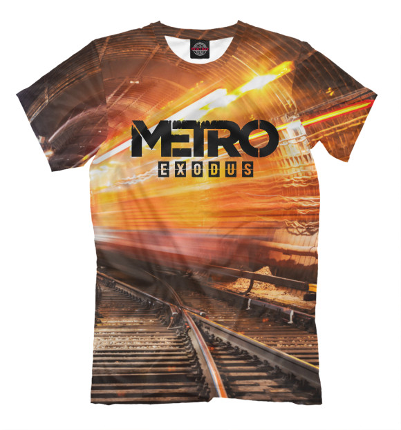 Мужская футболка с изображением METRO EXODUS цвета Молочно-белый