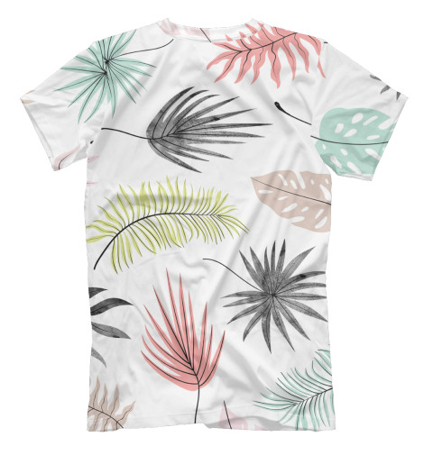

Футболки Print Bar, Молочно-белый, Листья