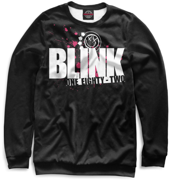Свитшот для девочек с изображением blink-182 цвета Белый