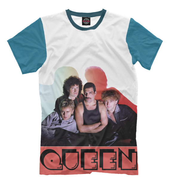 Мужская футболка с изображением Queen цвета Молочно-белый