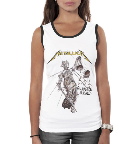 

Майки Print Bar, Белый, Metallica And Justice for All