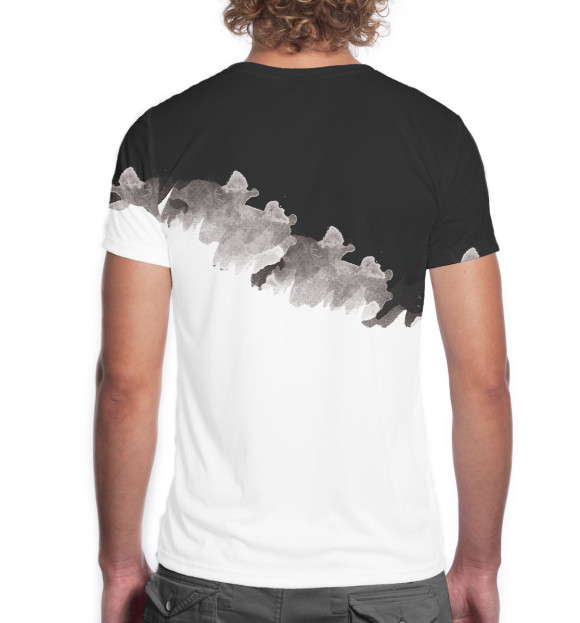 Мужская футболка с изображением Самбо цвета Белый