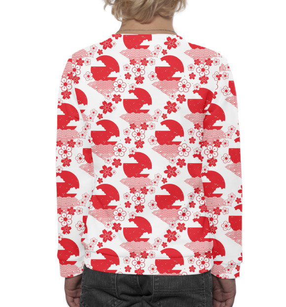 Свитшот для мальчиков с изображением Япония цвета Белый