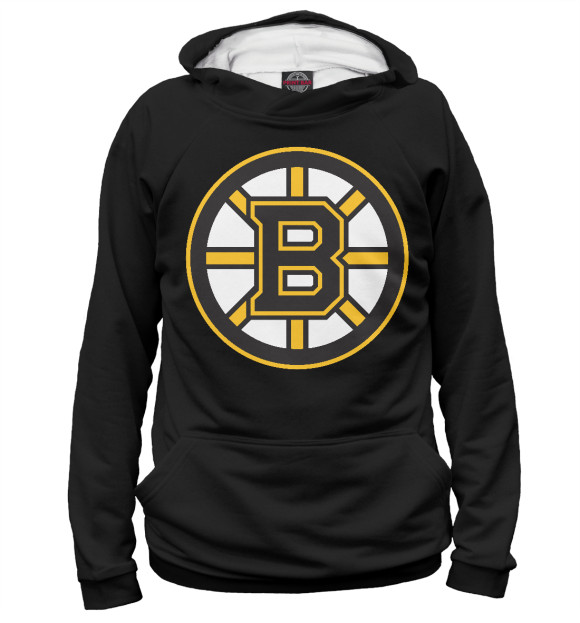 Мужское худи с изображением Boston Bruins цвета Белый