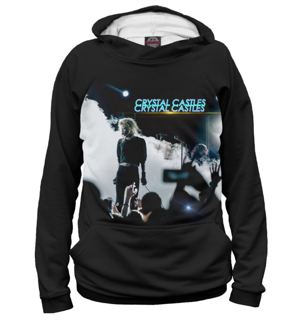 Женское худи с изображением Crystal Castles цвета Белый