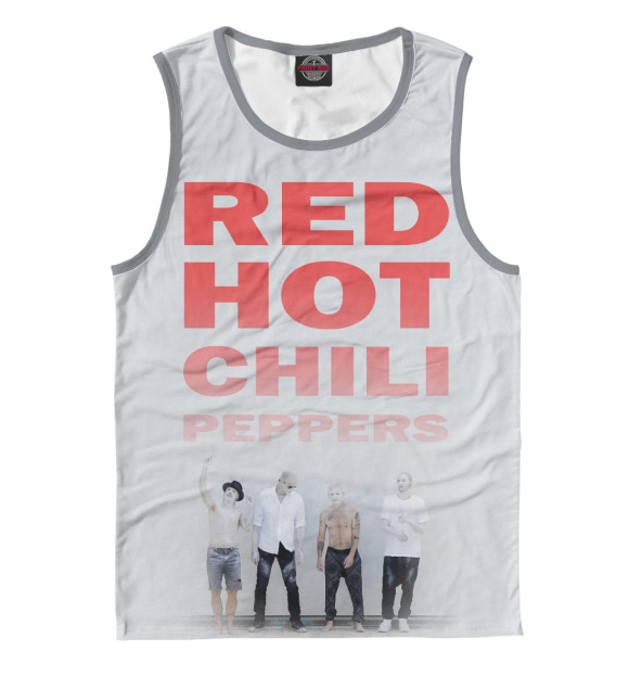 Майка для мальчика с изображением Red Hot Chili Peppers цвета Белый