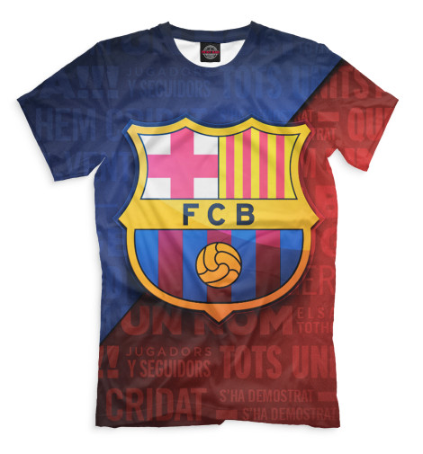 

Футболки Print Bar, Молочно-белый, FCB кричалки
