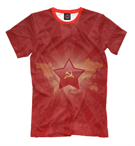 

Футболки Print Bar, Светло-коричневый, Красная звезда