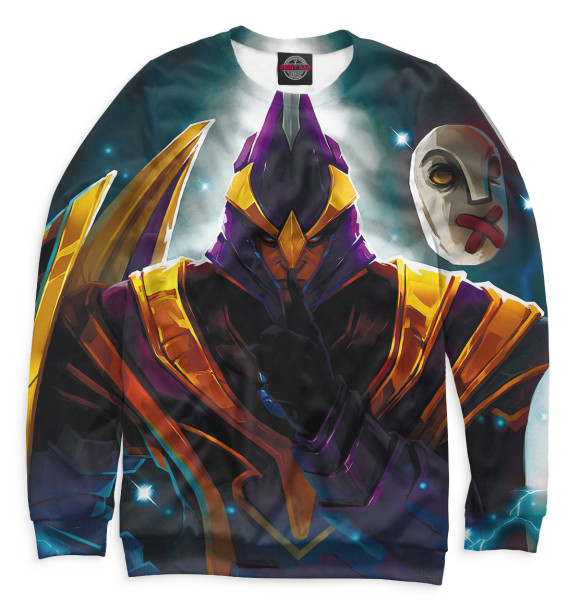 Женский свитшот с изображением Silencer цвета Белый