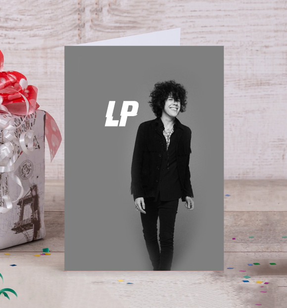 Открытка с притом LP цвета Белый Открытка с изображением LP цвета Белый