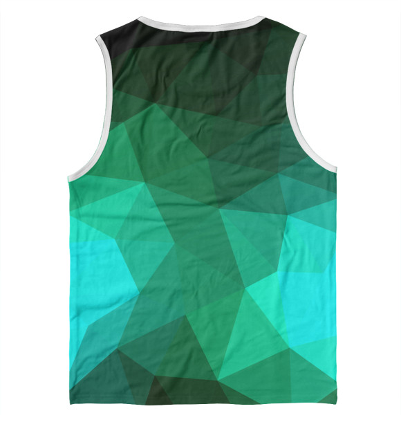Майка для мальчика с изображением Polygonal цвета Белый