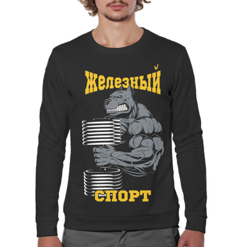 

Свитшоты Print Bar, Белый, Железный спорт