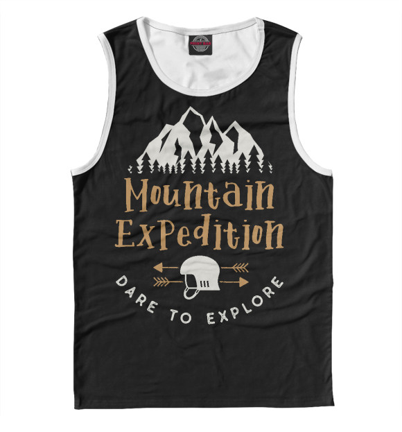 Майка для мальчика с изображением Mountain цвета Белый