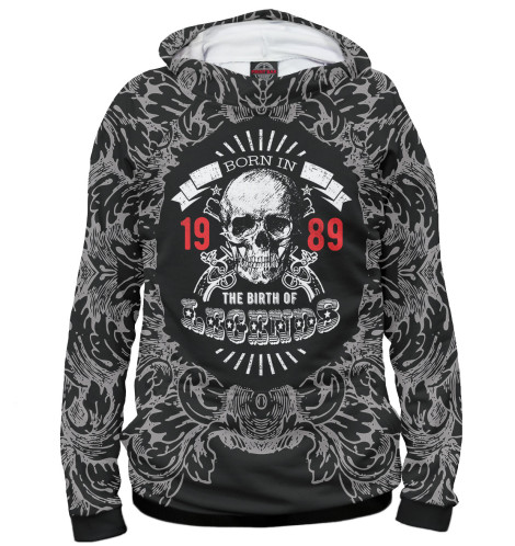 

Худи Print Bar, Белый, Рождение легенд — 1989