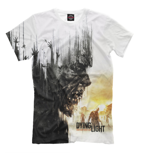 Мужская футболка с изображением Dying Light цвета Молочно-белый