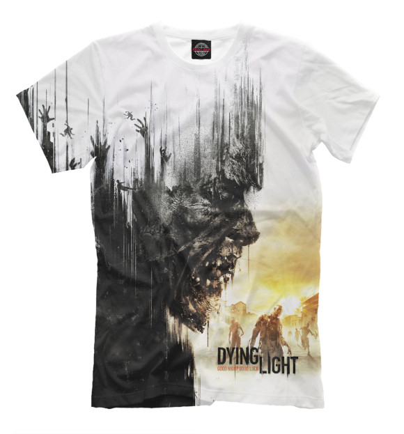 Мужская футболка с изображением Dying Light цвета Молочно-белый