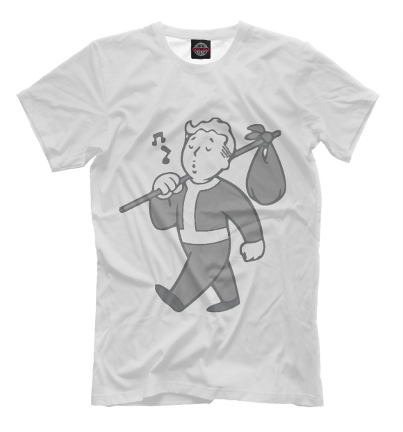 Футболка для мальчиков с изображением Fallout цвета Бежевый
