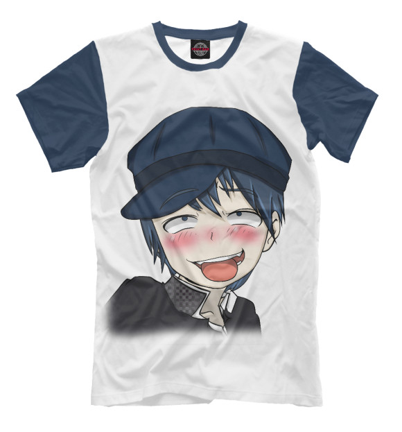 Мужская футболка с изображением Ahegao цвета Молочно-белый