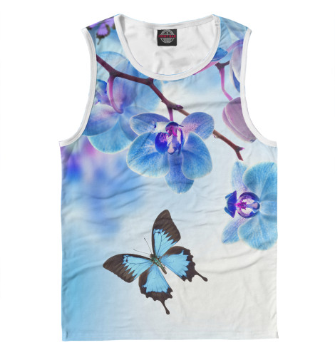 

Майки Print Bar, Белый, Цветы и бабочка