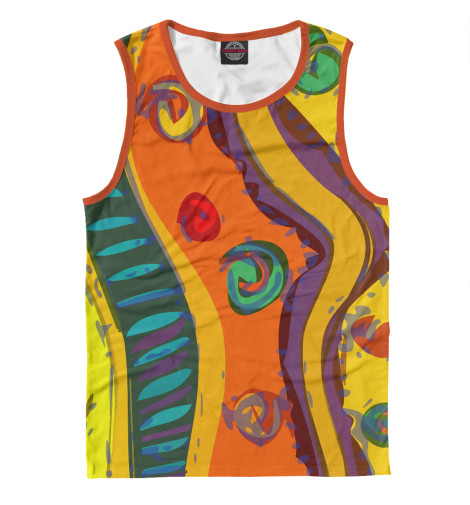 

Майки Print Bar, Белый, African orange