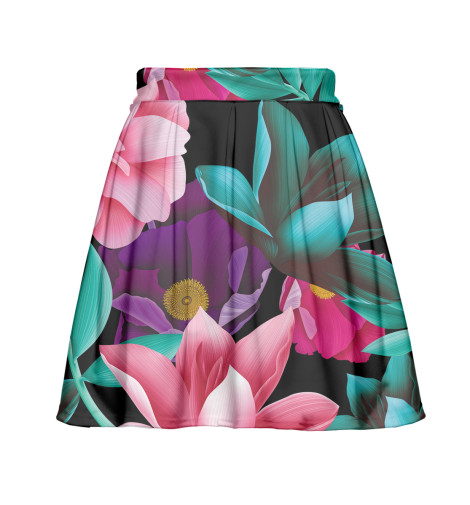 

Юбка с мелкими складками Print Bar, Молочно-белый, Цветы
