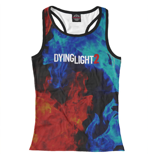 Женская майка-борцовка с изображением Dying Light 2 цвета Белый