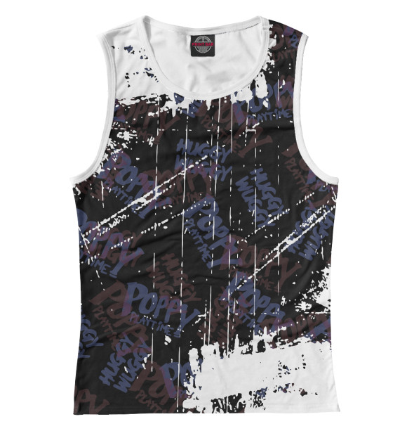 Майка для девочки с изображением Poppy Playtime цвета Белый