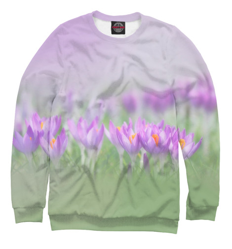 

Свитшоты Print Bar, Белый, Крокусы