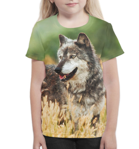 

Футболки Print Bar, Белый, Волк