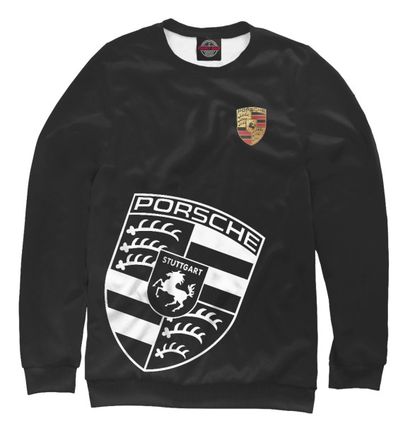 Свитшот для мальчиков с изображением Porsche цвета Белый