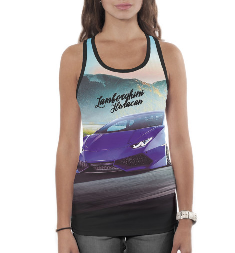 

Майки борцовки Print Bar, Белый, Lamborghini Huracan