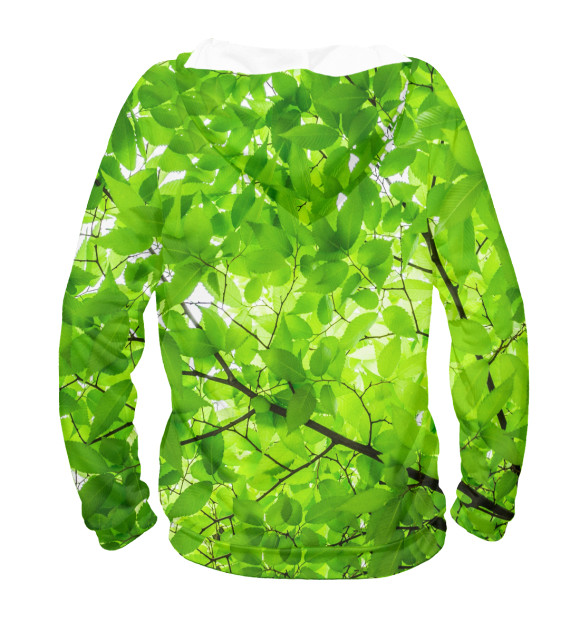 Мужское худи с изображением GREEN цвета Белый