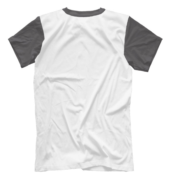 Мужская футболка с изображением Зло цвета Белый