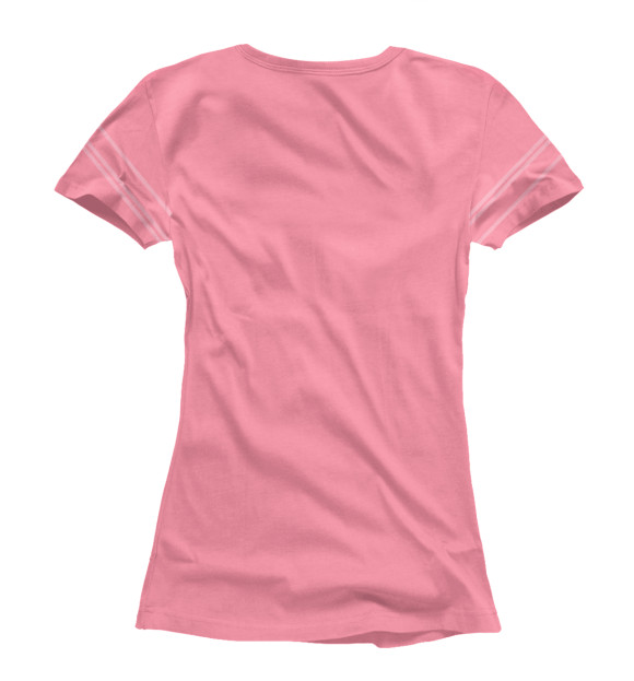 Женская футболка с изображением Розовый коржик цвета Белый