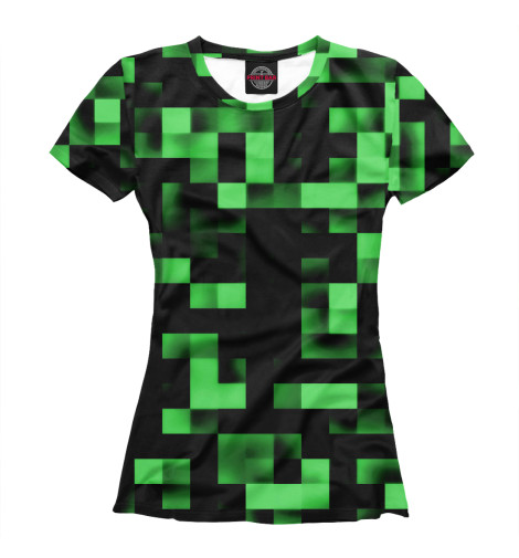 

Футболки Print Bar, Белый, Зеленые кубики