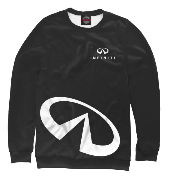 Свитшот для девочек с изображением Infiniti цвета Белый