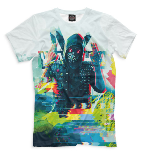 

Футболки Print Bar, Молочно-белый, Watch Dogs