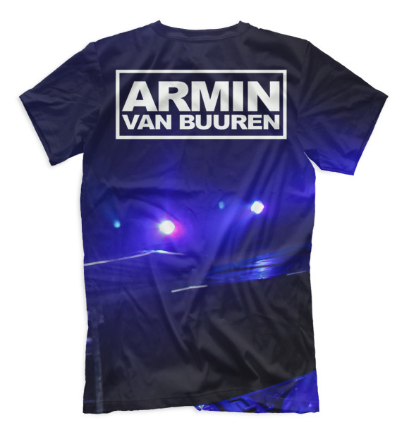 Мужская футболка с притом Armin van Buuren цвета Белый Мужская футболка с изображением Armin van Buuren цвета Белый