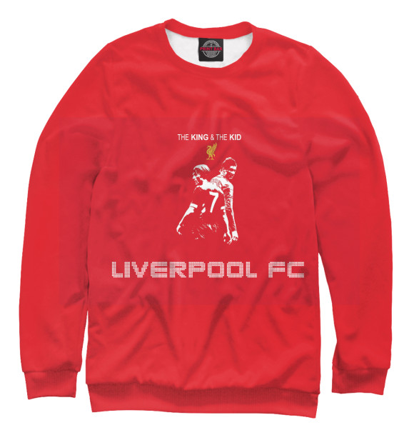 Мужской свитшот с изображением FC Liverpool цвета Белый