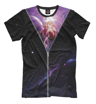 Мужская футболка Космическое сердце