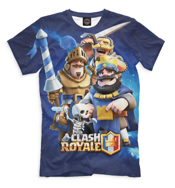 Мужская футболка с изображением Clash Royale цвета Молочно-белый