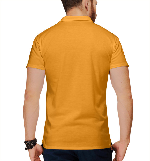 Мужское поло с изображением Ant цвета Белый