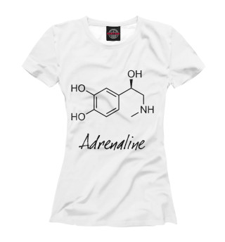 Женская футболка Химия Адреналин